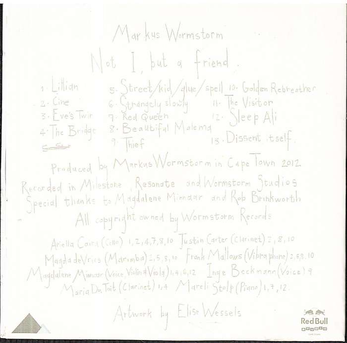 Markus Wormstorm - Not I, But A Friend CD