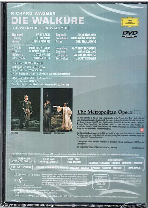 Wagner: Die Walkure - Hildegard Behrens, Jessye Norman, Metropolitan Opera, James Levine Pt2 DVD