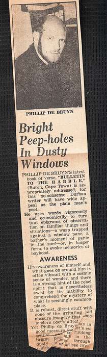 Bulletin to the Rabble - Phillip de Bruyn (Illustrated by Chris Lovell)
