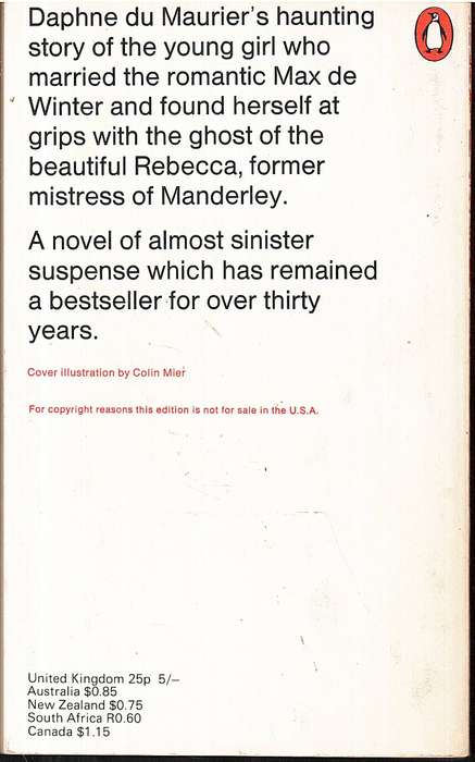 Rebecca - Daphne du Maurier