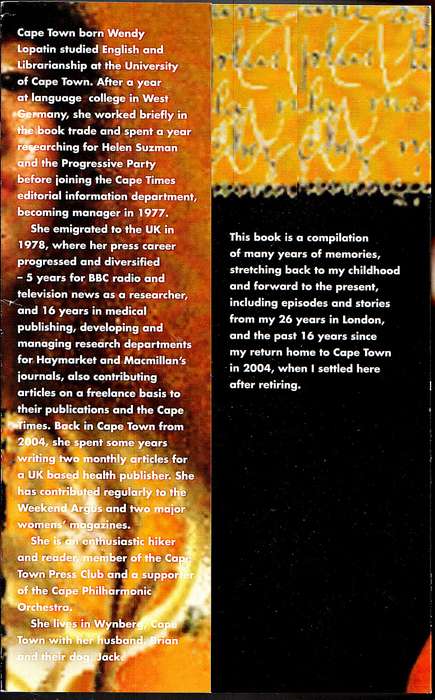 Recollections and Reflections: Memories of Cape Town and London - Wendy Lopatin Herzberg