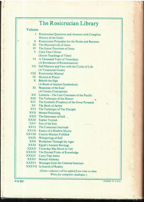 Rosicrucian Questions and Answers with Complete History of the Rosicrucian Order - H Spencer Lewis