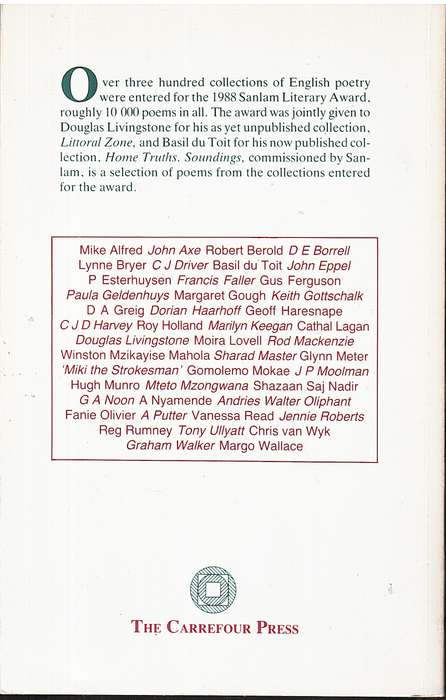 Soundings: A Selection of Poetry - Douglas Reid Skinner (Ed.)