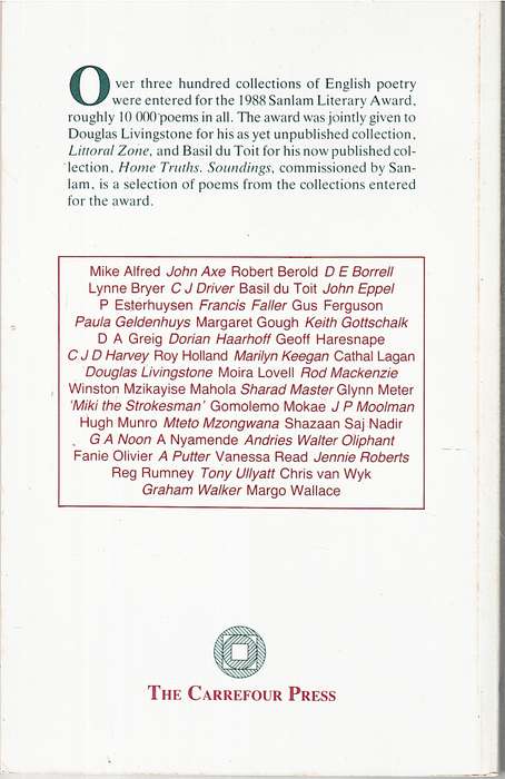 Soundings: A Selection of Poetry - Douglas Reid Skinner (Ed.)