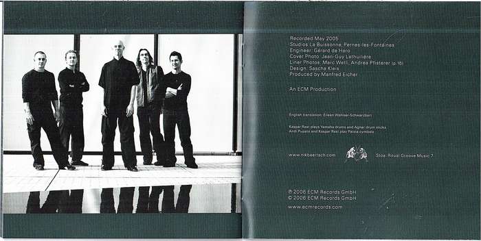 Nik Bartsch's Ronin - Stoa CD