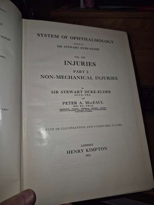 System of Opthalmology Volume XIV: Injuries Part 2 Non-Mechanical Injuries - Sir Stewart Duke-Elder