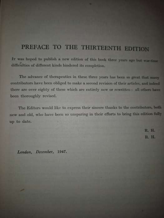 Index of Treatment by Various Writers 13E - Edited by Robert Hutchinson, Assisted by Reginald Hilton