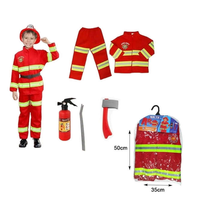 Fire Fighter Career Day Dress up Costume