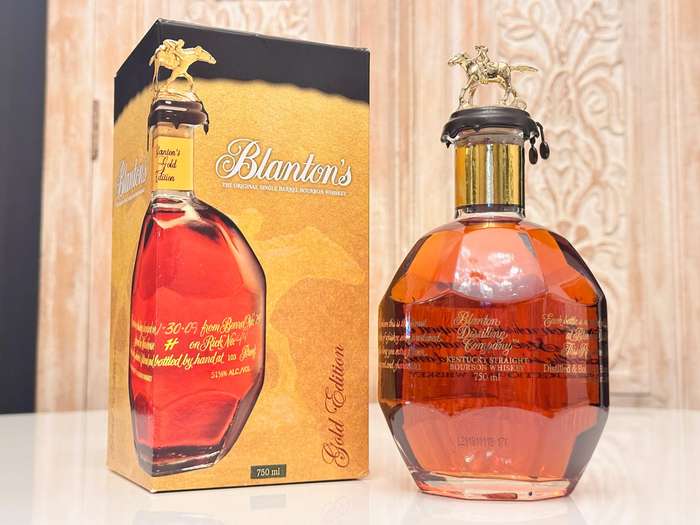 Blanton's Gold Limited Edition No 157 Single Barrel Collectable Bourbon With Original Box