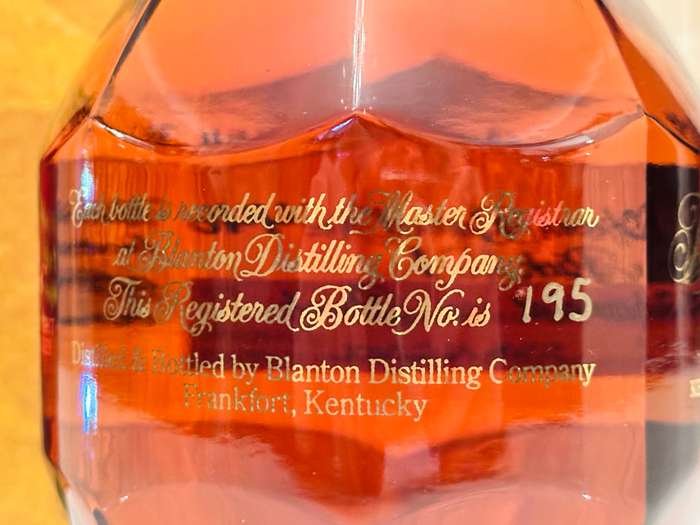 Blanton's Gold Limited Edition No 195 Single Barrel Collectable Bourbon With Original Box