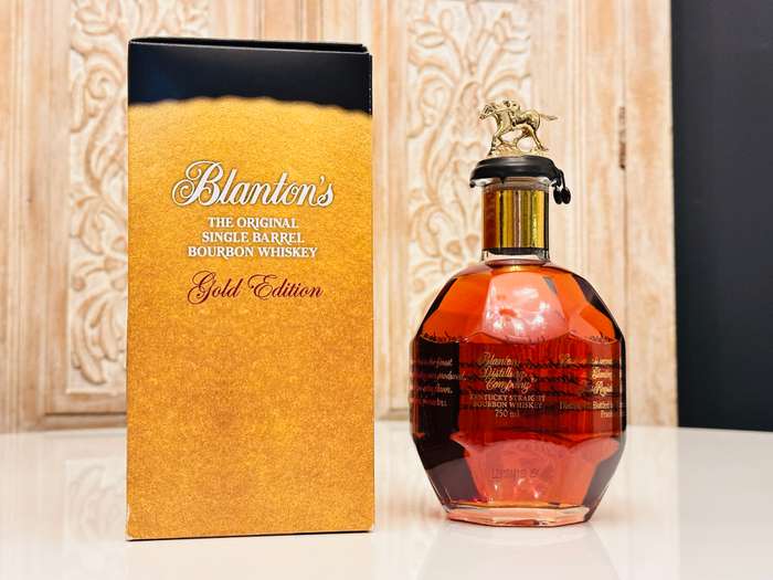 Blanton's Gold Limited Edition No 195 Single Barrel Collectable Bourbon With Original Box