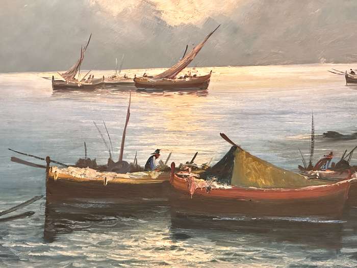 Original Lorenzo Vintage Large Painting