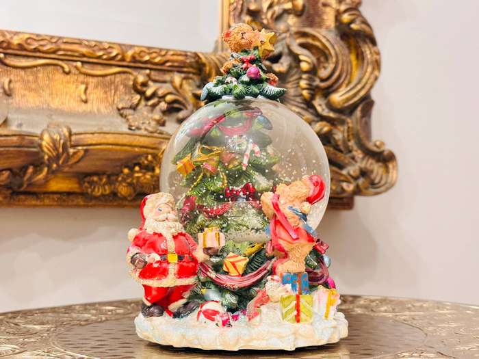 Vintage Beymen Hediye Signature Large Musical Snow Globe