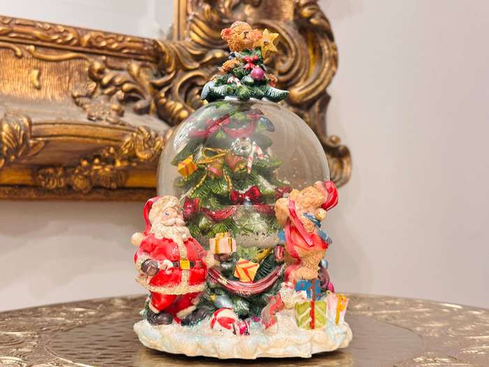Vintage Beymen Hediye Signature Large Musical Snow Globe