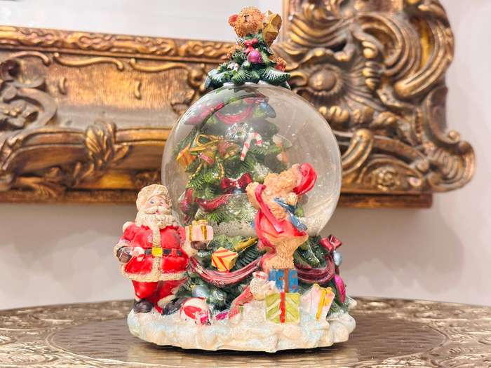Vintage Beymen Hediye Signature Large Musical Snow Globe