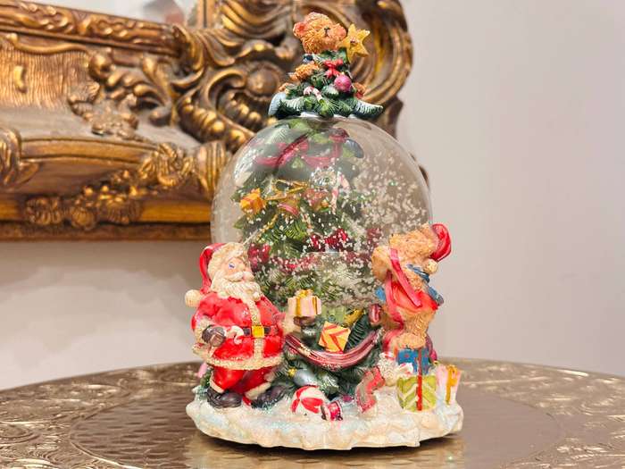 Vintage Beymen Hediye Signature Large Musical Snow Globe