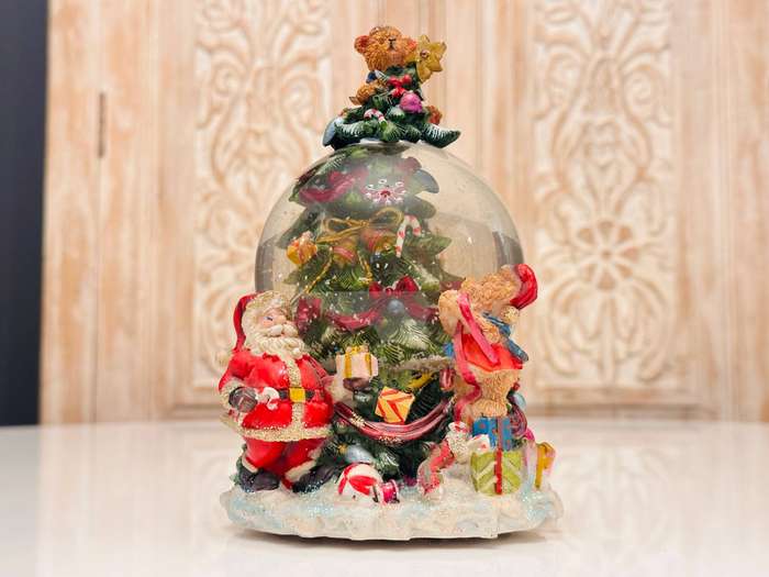 Vintage Beymen Hediye Signature Large Musical Snow Globe