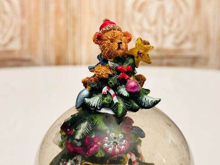 Vintage Beymen Hediye Signature Large Musical Snow Globe
