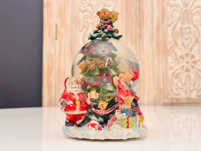 Vintage Beymen Hediye Signature Large Musical Snow Globe