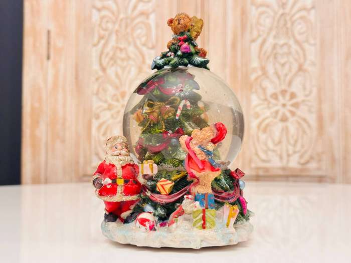 Vintage Beymen Hediye Signature Large Musical Snow Globe