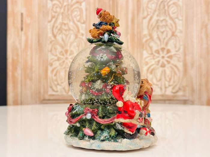 Vintage Beymen Hediye Signature Large Musical Snow Globe