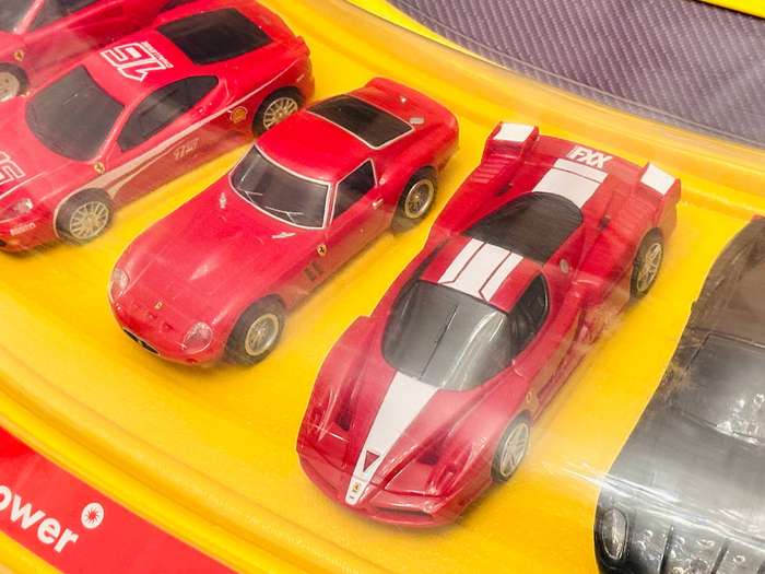 Complete Set of Vintage Ferrari Collectable Model Cars In Original Display Case