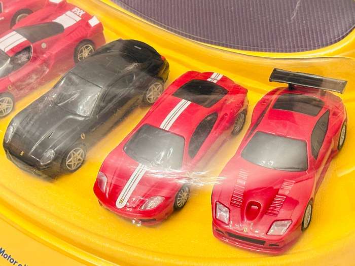 Complete Set of Vintage Ferrari Collectable Model Cars In Original Display Case