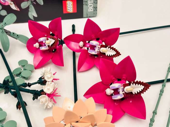 LEGO Botanicals Pretty Pink Flower Bouquet Set with Original Box