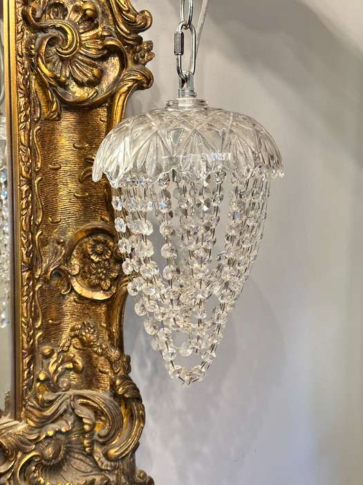 Exquisite Crystal Basket Chandelier