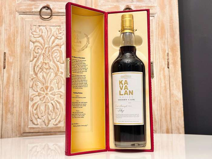 Kavalan Limited Edition No 375 of 436 Sherry Cask Strength in Collectors Display Case