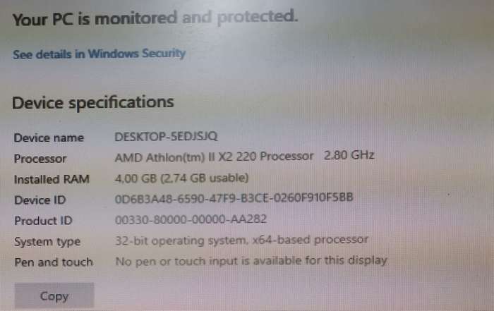 Aspire X3450 Desktop - 500GB HDD/ 4GB RAM - Windows 10 loaded for testing