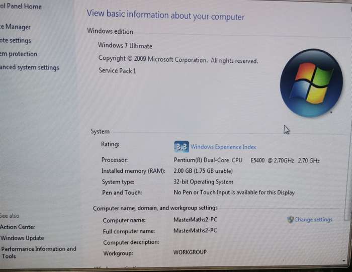 Packard Bell imedia S3720 - With Pentium(R) Dual-Core CPU