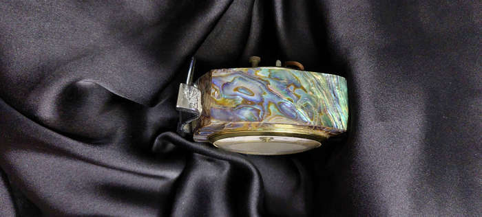 Abalone Shell desk clock