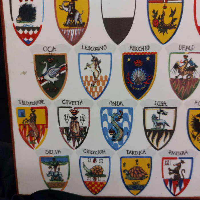 17 Contrade districts or city wards of Seina Italy