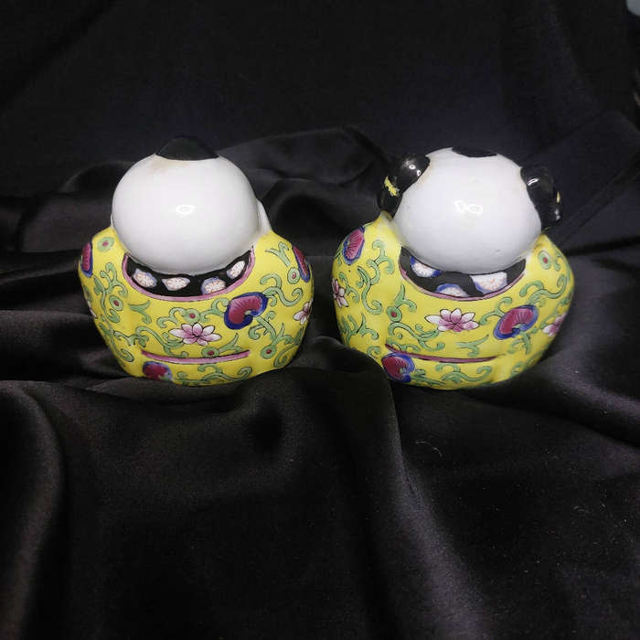 Vintage Chinese hand-painted figures