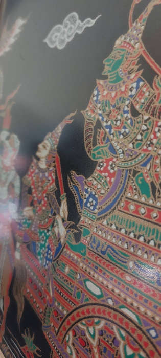 Thai Art Silk Paintings Handmade Ramayana