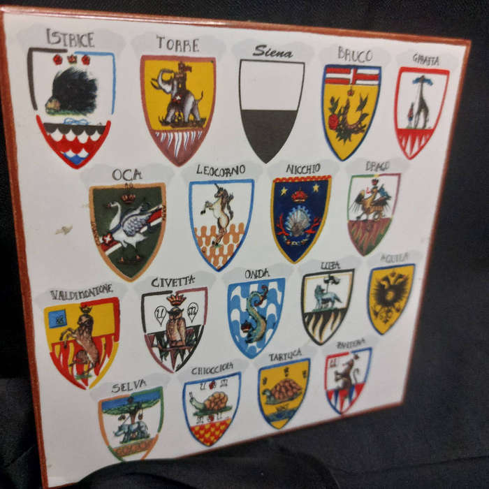 17 Contrade districts or city wards of Seina Italy