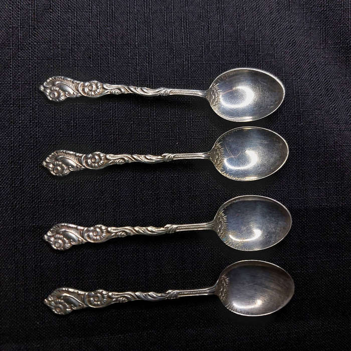 4 Antique Silver Plate Extra PRNS ALP