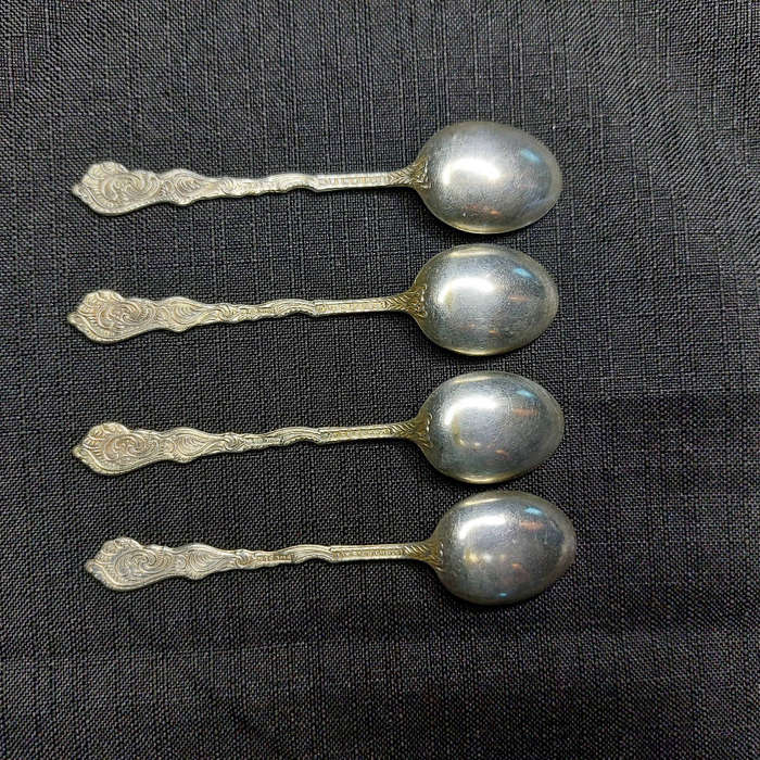 4 Antique Silver Plate Extra PRNS ALP