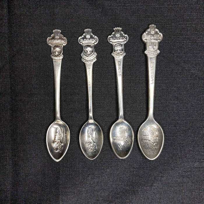 4 Vintage Rolex spoons