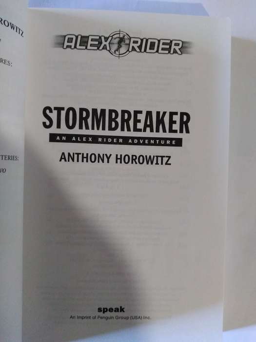 Stormbreaker- Alex Rider by Anthony Horowitz -2006