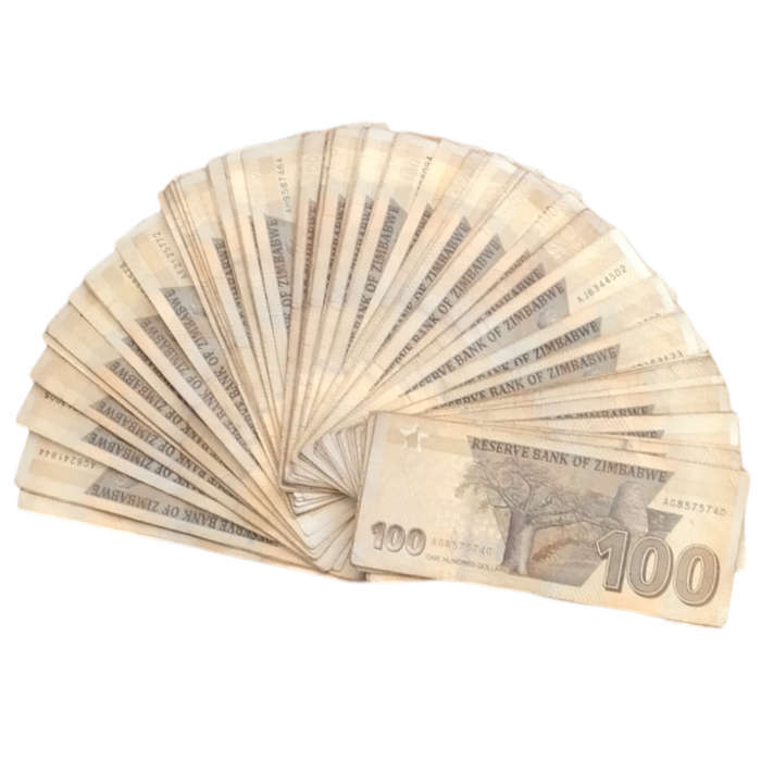 100 Dollar Zimbabwe Notes (80 Notes) #N0006