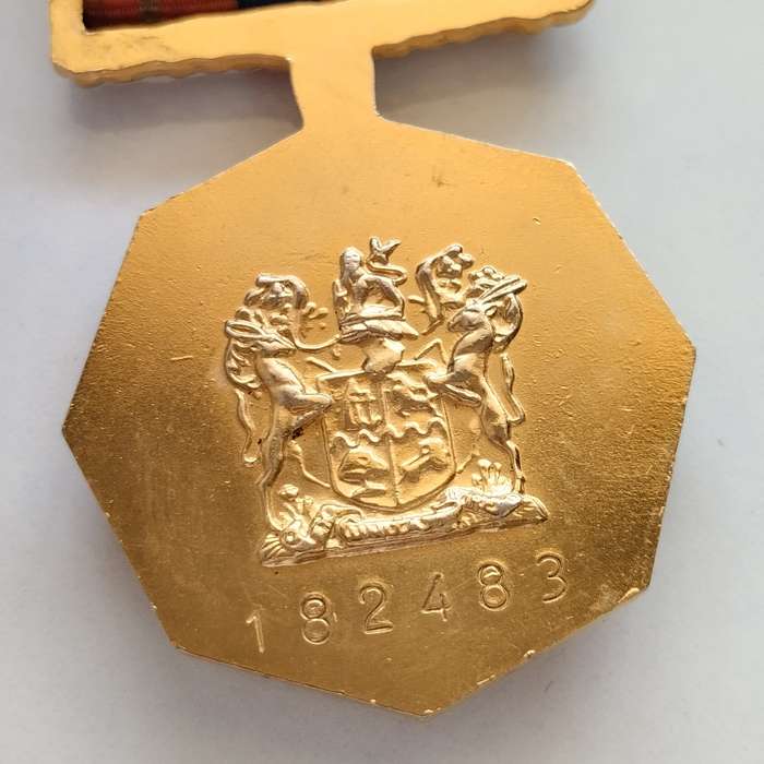 South Africa Bush War Early Pro Patria Medal No 182483 #M0032