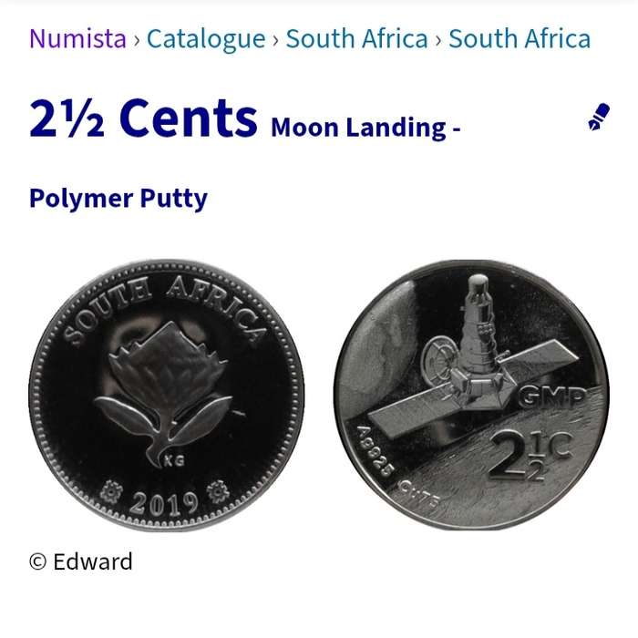 Sealed 2019 Proof 2 and a Half Cent 'DBN Privy Mark' with Pouch and COA #C0103