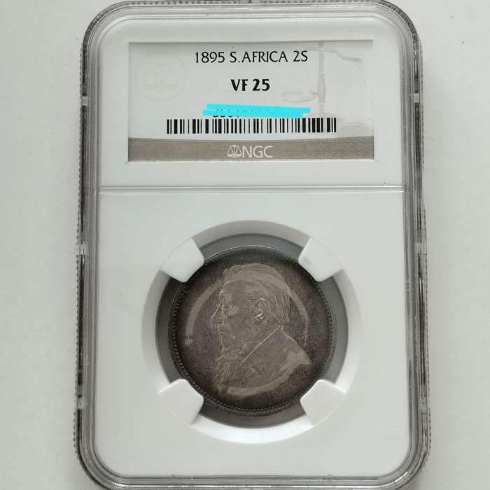 1895 ZAR 2 Shilling NGC VF25 #C0115