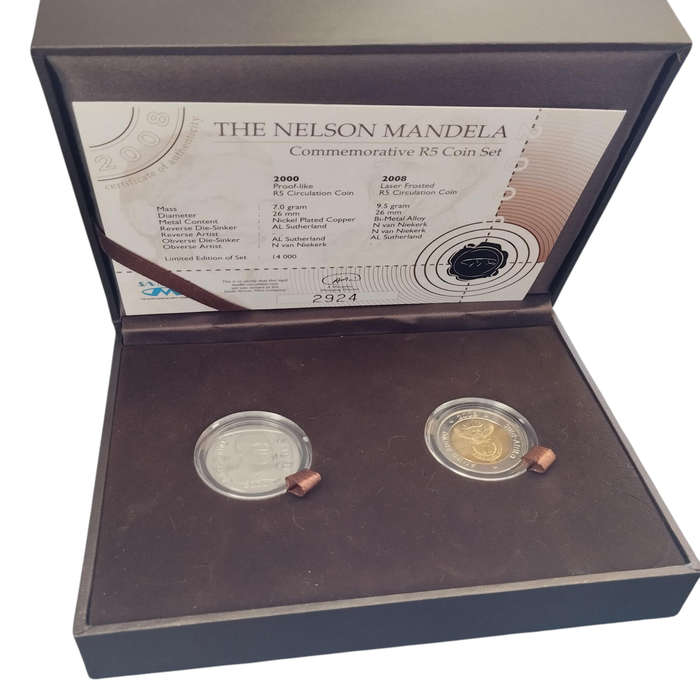 Nelson Mandela Commemorative R5 Coin Set #C0163