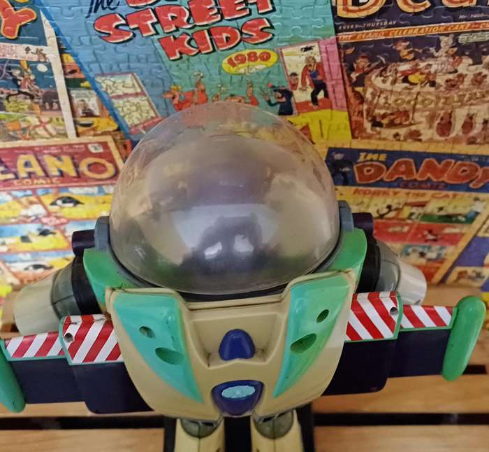 Vintage Disney Thinkway Talking Toy Story Buzz Lightyear With Stand