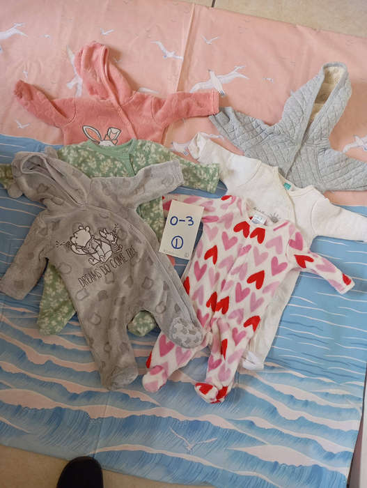 55 piece 0-3 month baby girl clothes