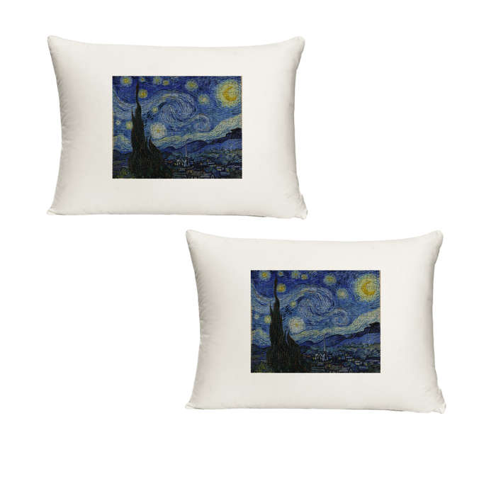 Katz Designs - Pillow Case Set - Starry Night by Vincent Van Gogh