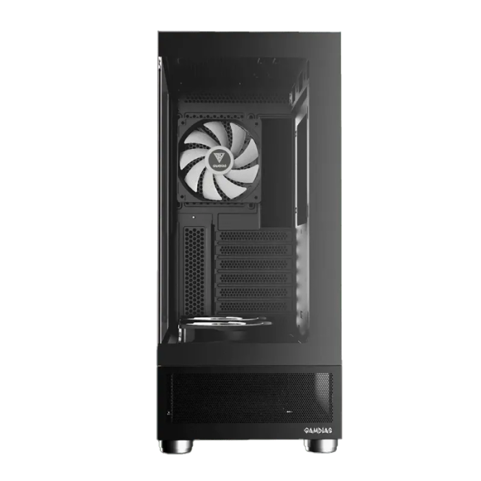 GAMDIAS ATLAS E1 Gaming PC Case - Sleek Black Design